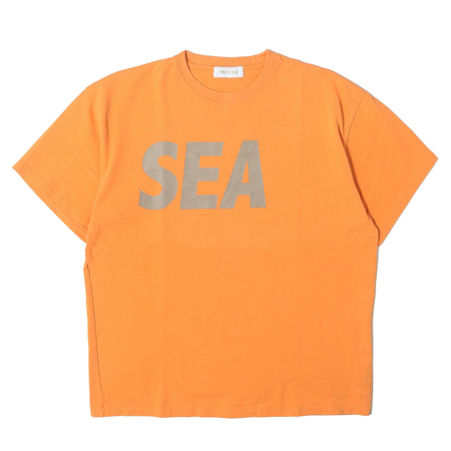 ブリーフィング×ウィンダンシー　限定Tシャツ　オレンジ　XL 完売品 美品】WIND AND SEA ウィンダンシー Tシャツ オレンジ XL 22SS