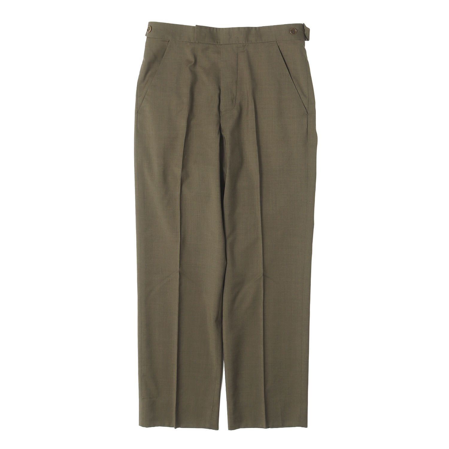 Helmut Lang 初期 本人期 イタリア製 スラックス パンツ HELMUT LANG ヘルムートラング パンツ ヘザーカーキ 44 90s 初期黒タグ