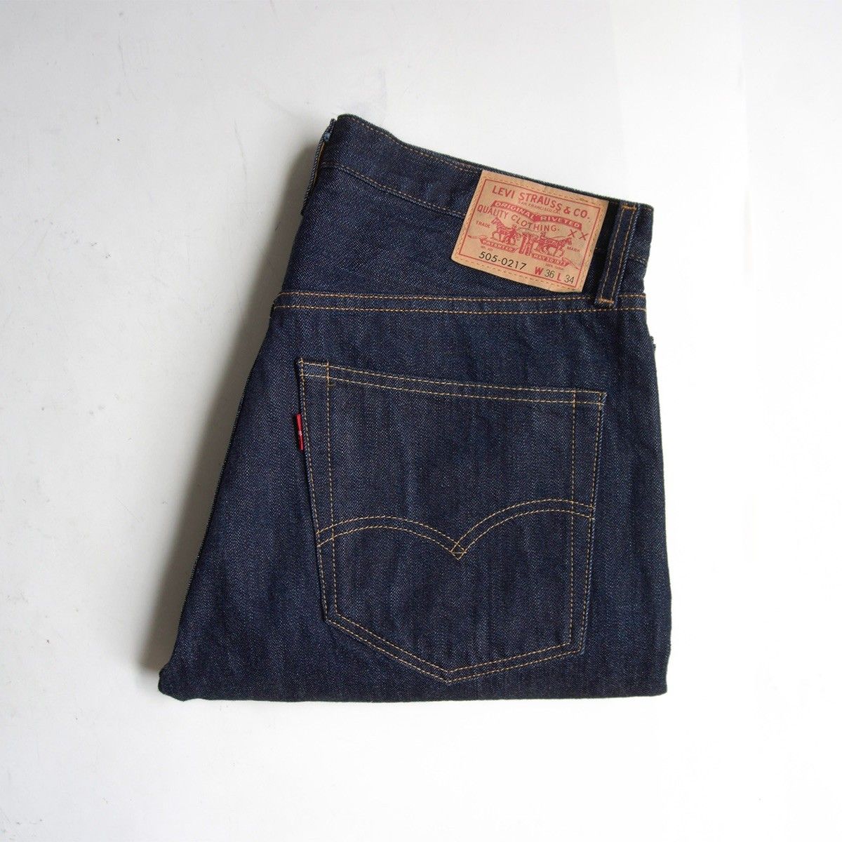 【極美品/濃紺】 LEVI'S VINTAGE CLOTHING【505-0217 ビッグE デニムパンツ 】36×34 リーバイス 67505-0130 wxl 26080176