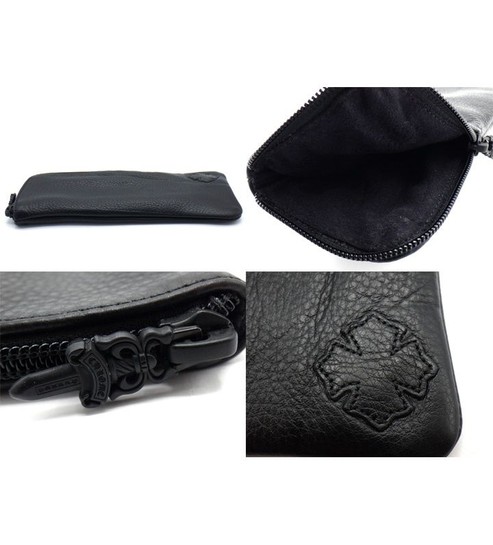 クロムハーツ CHROME HEARTS ※ZIPダガー欠損 REC F ZIP レザー