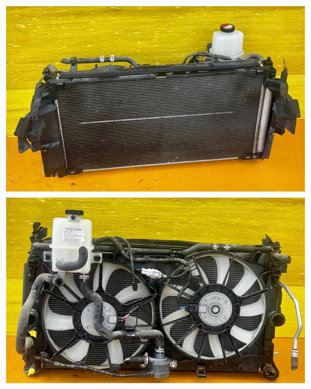 ZT-9108] 純正 トヨタ プリウス ZVW55 H28年 ZVW51/ZVW50 ラジエーター コンデンサー付き 3731 422135-6021 日本製 DENSO