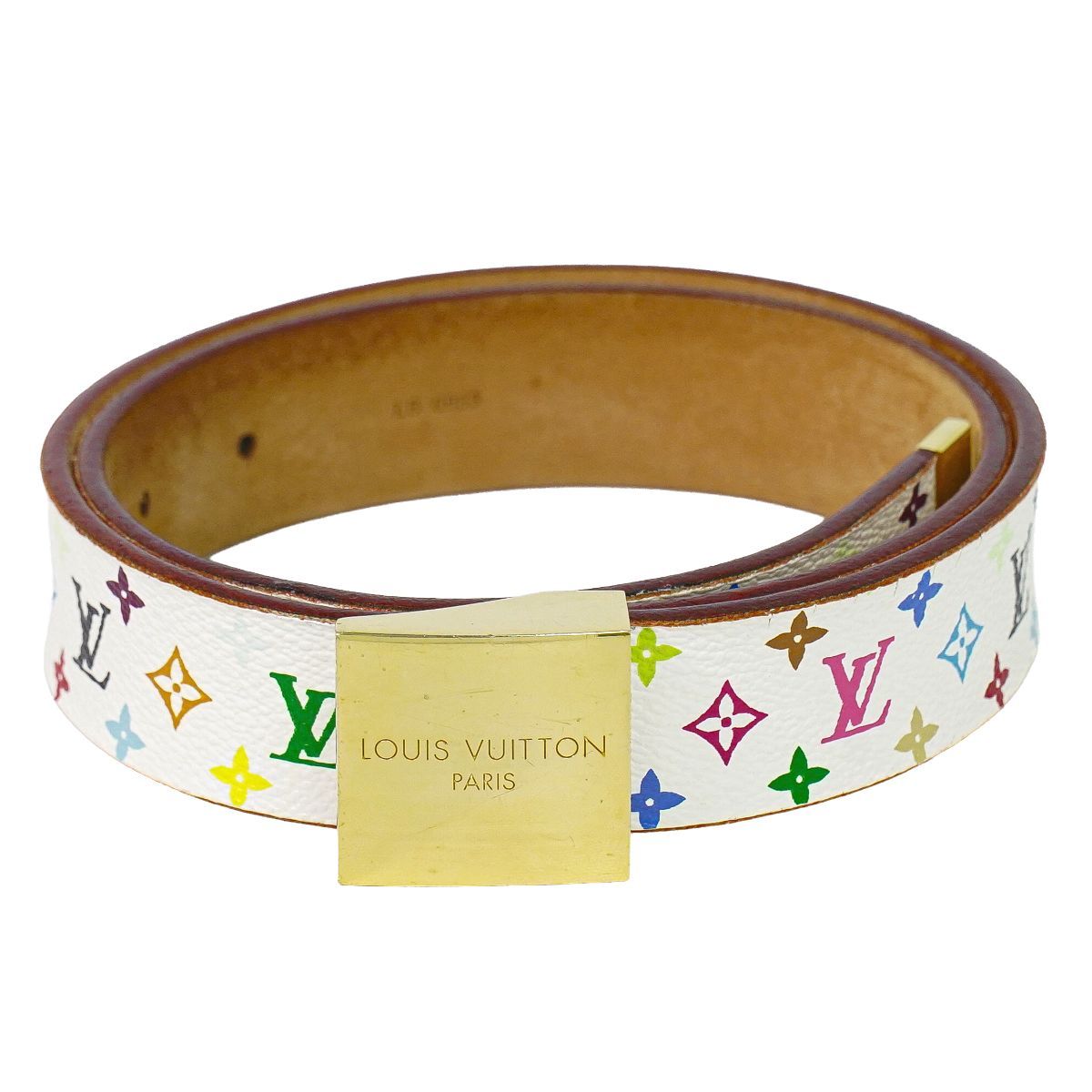 本物 ルイヴィトン LOUIS VUITTON LV サンチュール キャレ モノグラム