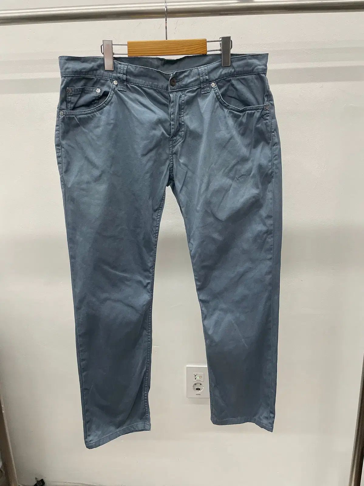 38インチ)イタリー DONDUP ドンデュプ ウォッシュド ストレッチ チノ パンツ