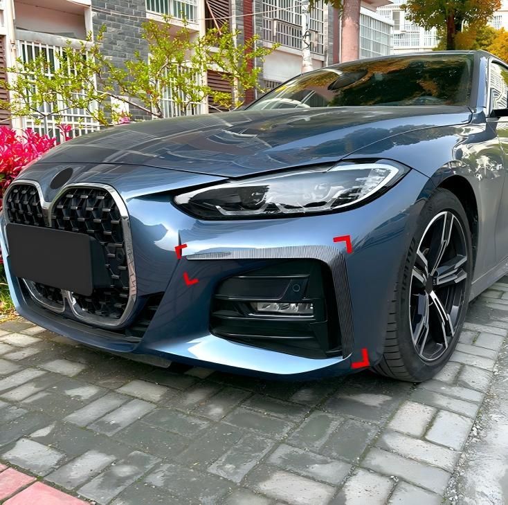 【送料無料】BMW 4シリーズ G22 G23 2020年以降対応 フロントリップ サイドスカート リアリップ エアロパーツセット ABS製 ブラック 無加工取付