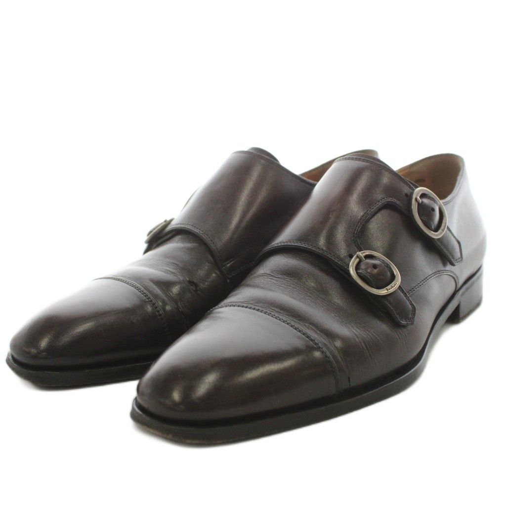 ベルルッティ Berluti ビジネスシューズ ダブルモンク レザー 茶 ブラウン /AN