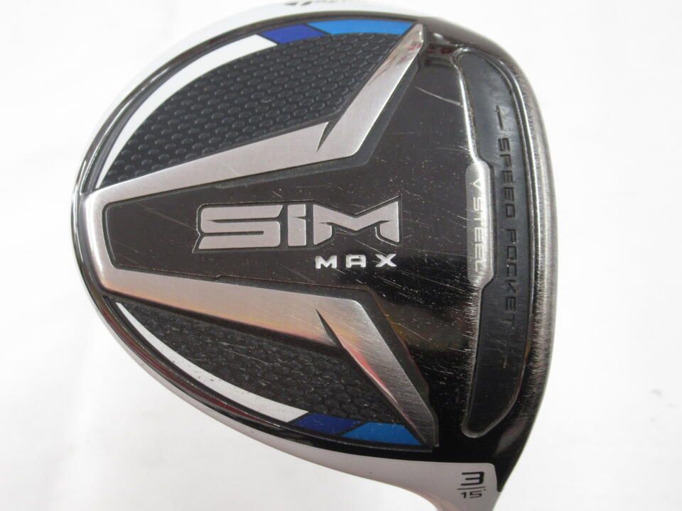 テーラーメイド　SIM MAX　15度　TENSEI BLUE TM 50挿し戻し　Sフレックス　フェアウェイウッド　中古　ゴルフドゥ！岡崎上里店【最短即日発送】