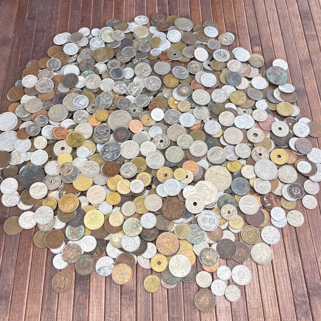 約3kg大量】日本・世界の硬貨まとめ売り 外国コイン 古銭 旧貨幣 海外