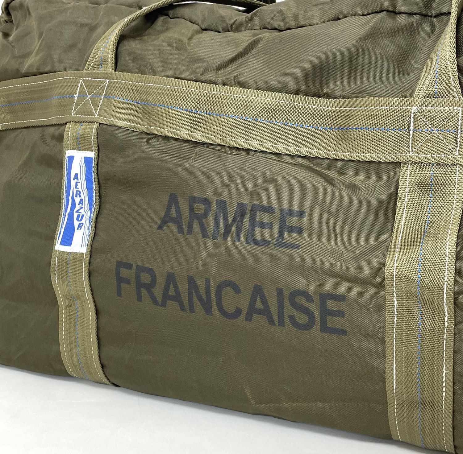 【希少】フランス軍 AERAZUR パラシュートバッグ 65L 樹脂製ジッパー フランス軍 AERAZUR パラシュートバッグ 65L 樹脂製ジッパー