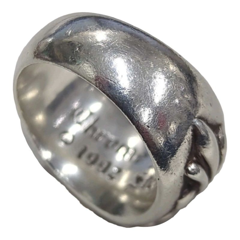 Chrome Hearts クロムハーツ リング フローラルクロスリング SV925 18