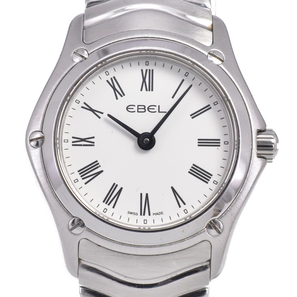 エベル EBEL 9003F11 クラシックミニ ホワイト クォーツ レディース 良品 箱・保証書付き 腕時計 C#149519 38,480円
