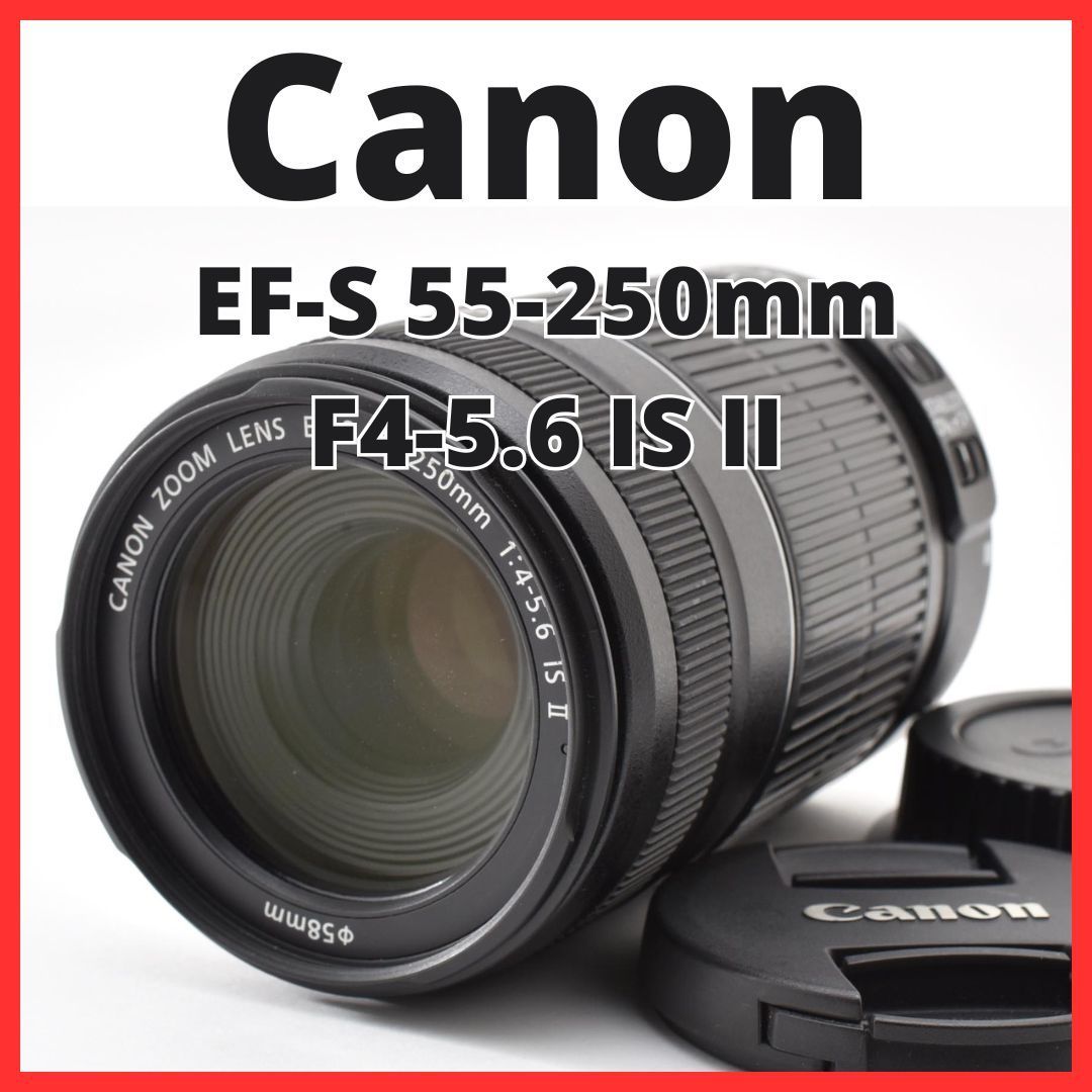 G31[8419]2★美品★ キヤノン Canon EF-S 55-250mm F4-5.6 IS II