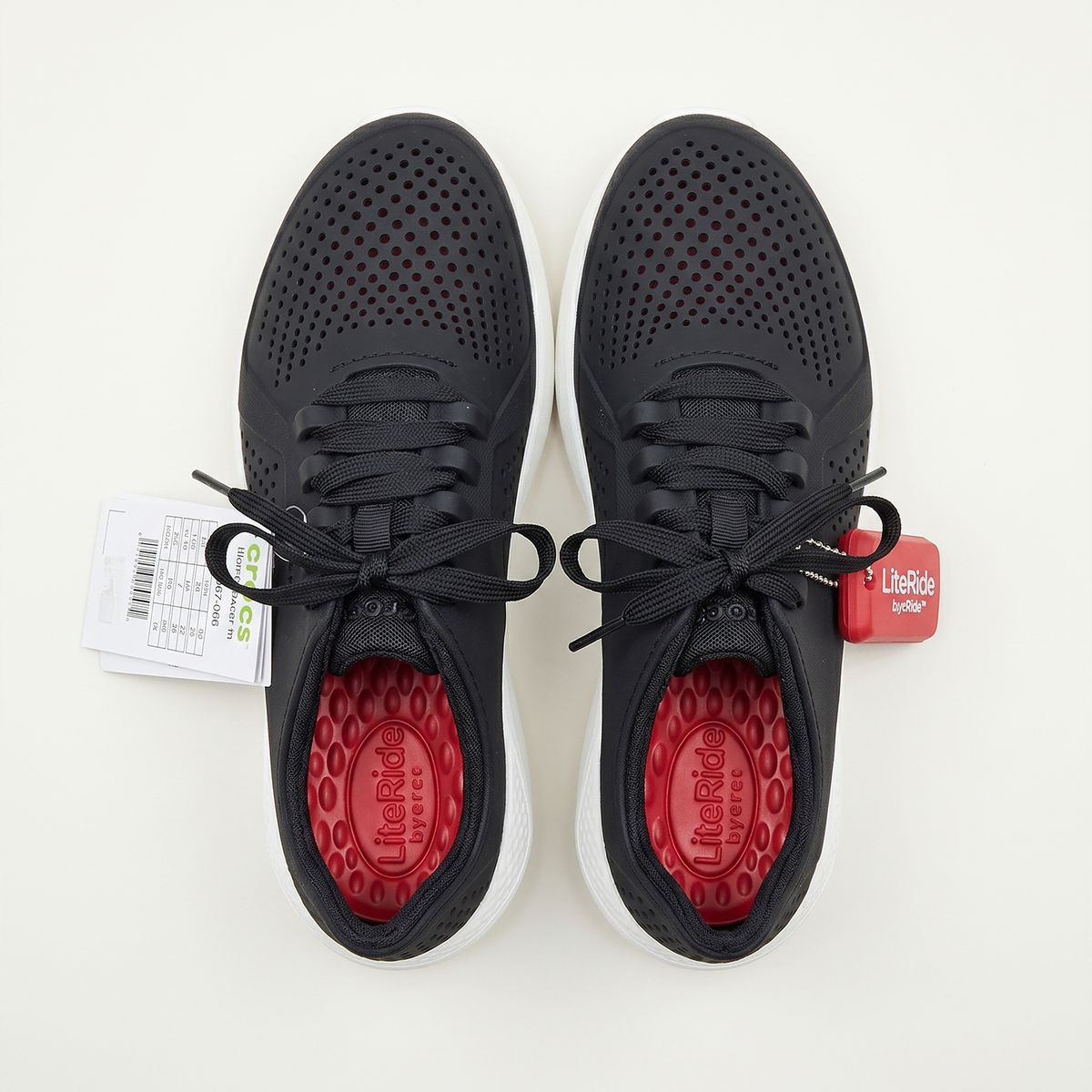Crocs ライトライド ペイサー (ブラック 265) スニーカー ウォーターシューズ 204967-066