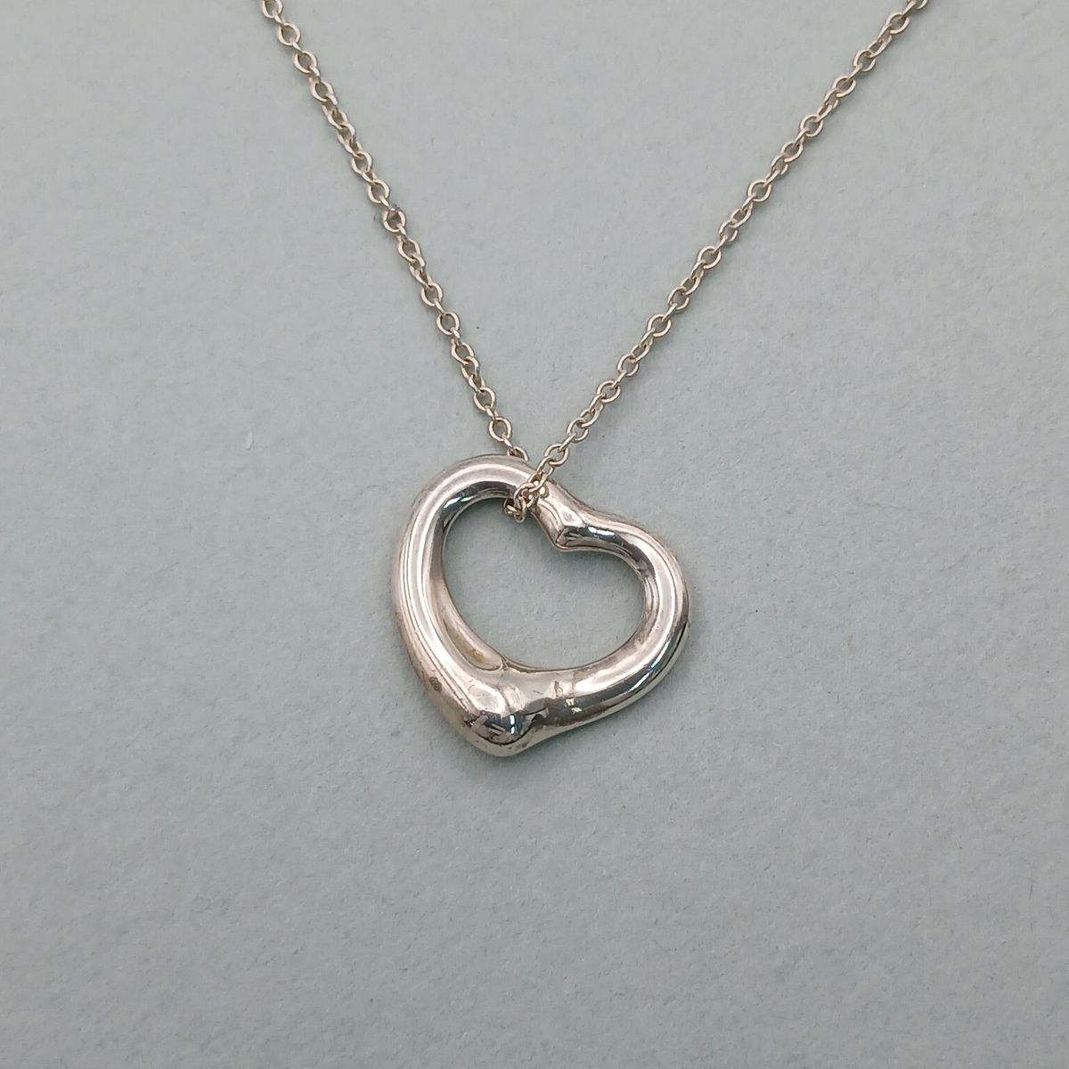 TIFFANY&Co. ティファニー オープンハートネックレス レディース シルバー925 中古