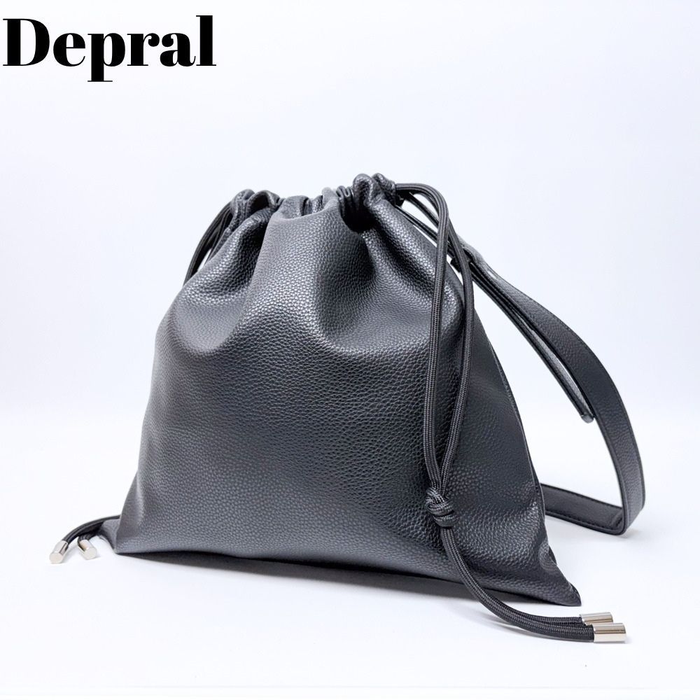 Depral デプラル PU 巾着ショルダーバッグ ユニセックス 7,227円
