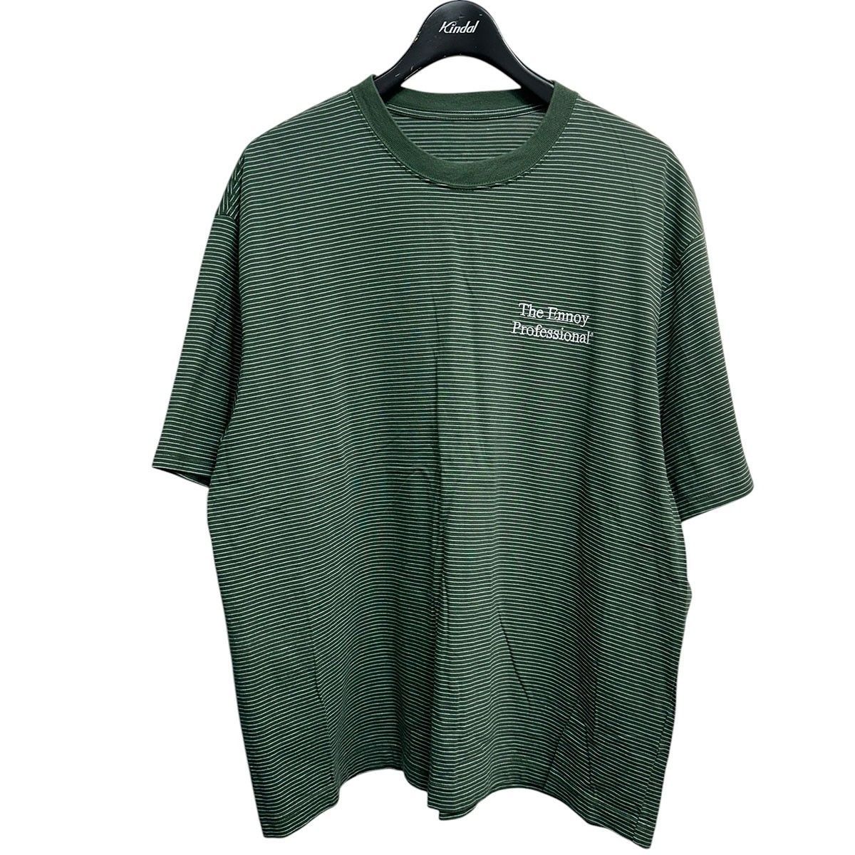 THE ENNOY PROFESSIONAL S／S Border T-Shirt ロゴ刺繍ボーダーTシャツ 8071000182906