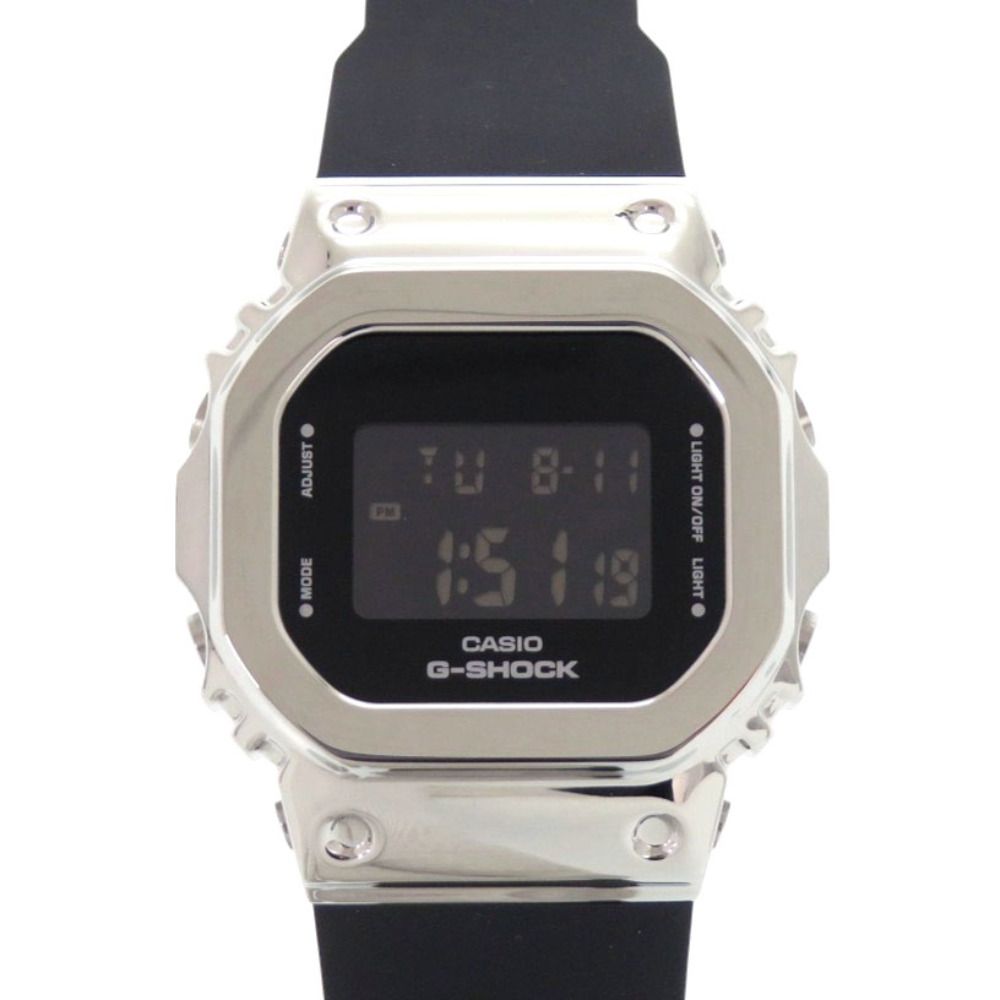 未使用 カシオ G-SHOCK GM-S5600U-1JF SS 樹脂 ブラック クオーツ デジタル 腕時計 黒 Gショック 1591 CASIO