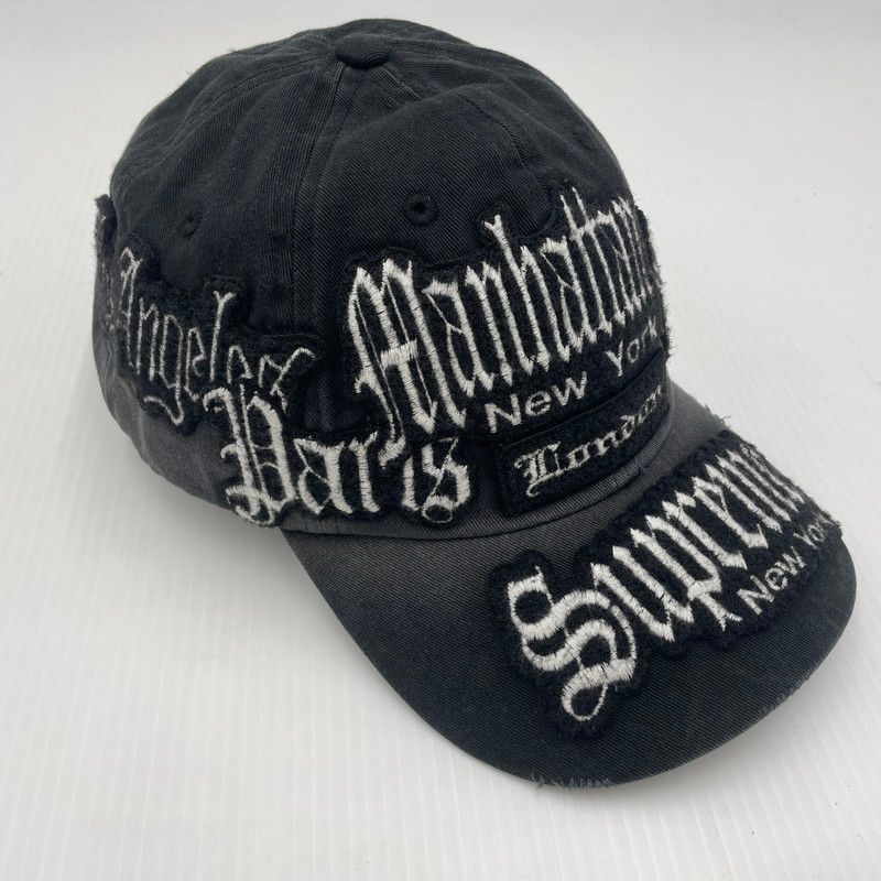 中古品】 SUPREME シュプリーム 26SS CITY PATCHES 6－PANEL ”BLACK