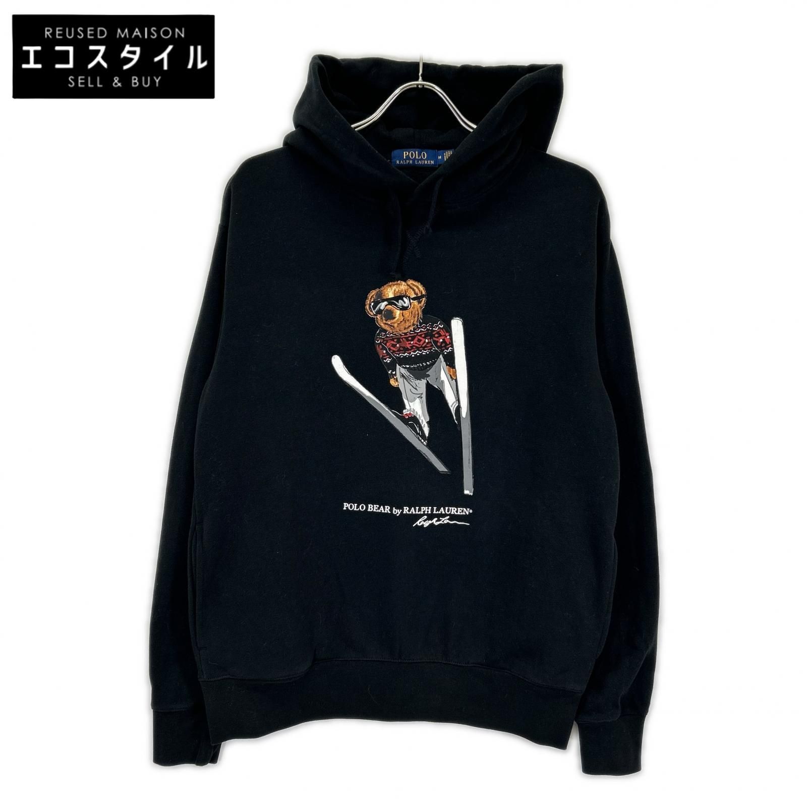 POLObyRalphLauren　ポロラルフローレン　710732238002 ブラック ポロベアー スキー パーカー　M