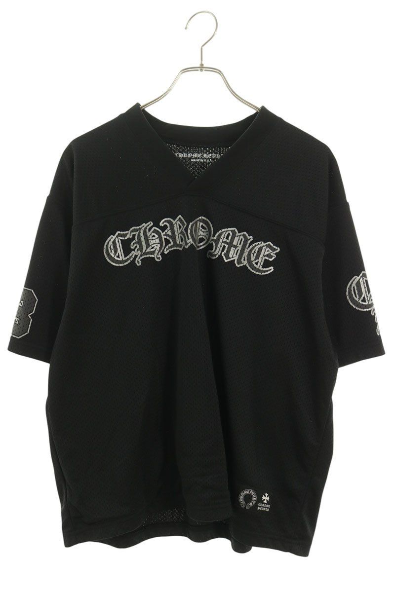 クロムハーツ MESH WARM UP JERSEY TEE CHプリントメッシュ半袖Tシャツ メンズ M