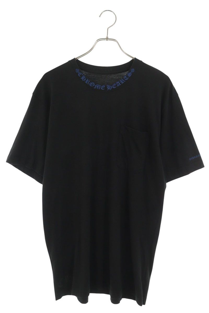 クロムハーツ CH T-SHRT 1 ネックロゴプリントTシャツ メンズ L