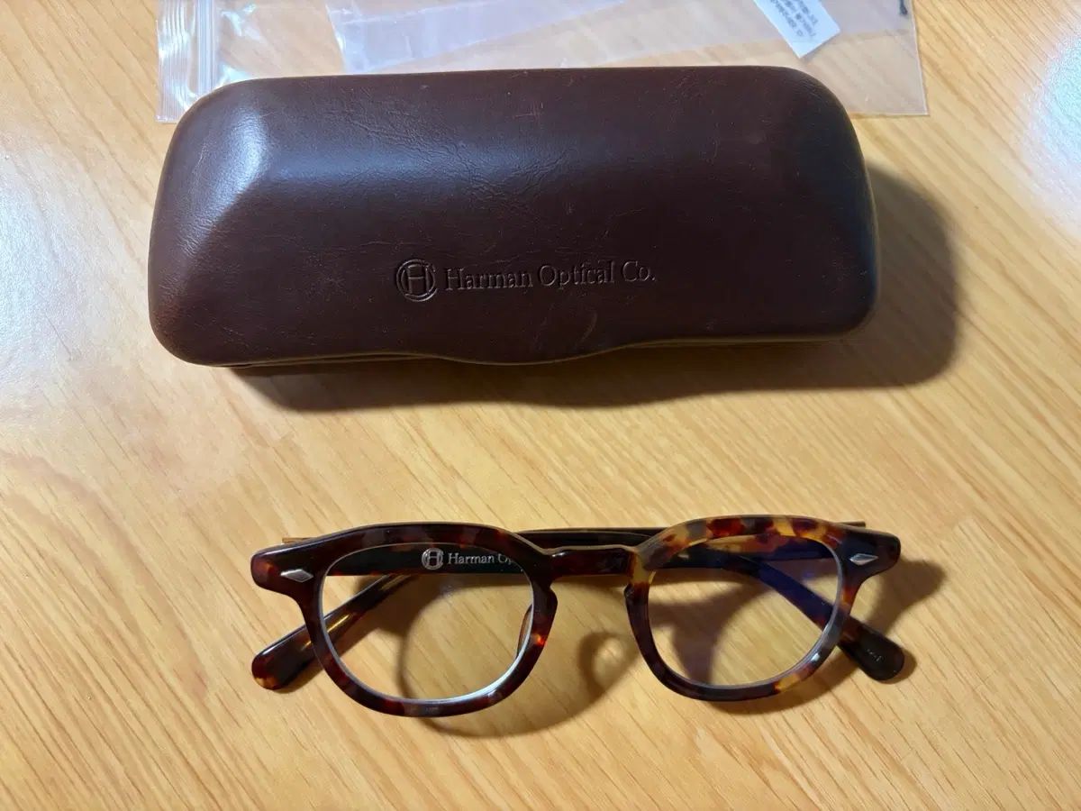 HARMAN OPTICAL(ハーマンオプティカル) ウォリス 46サイズ 딥앰버 (セルロイド)