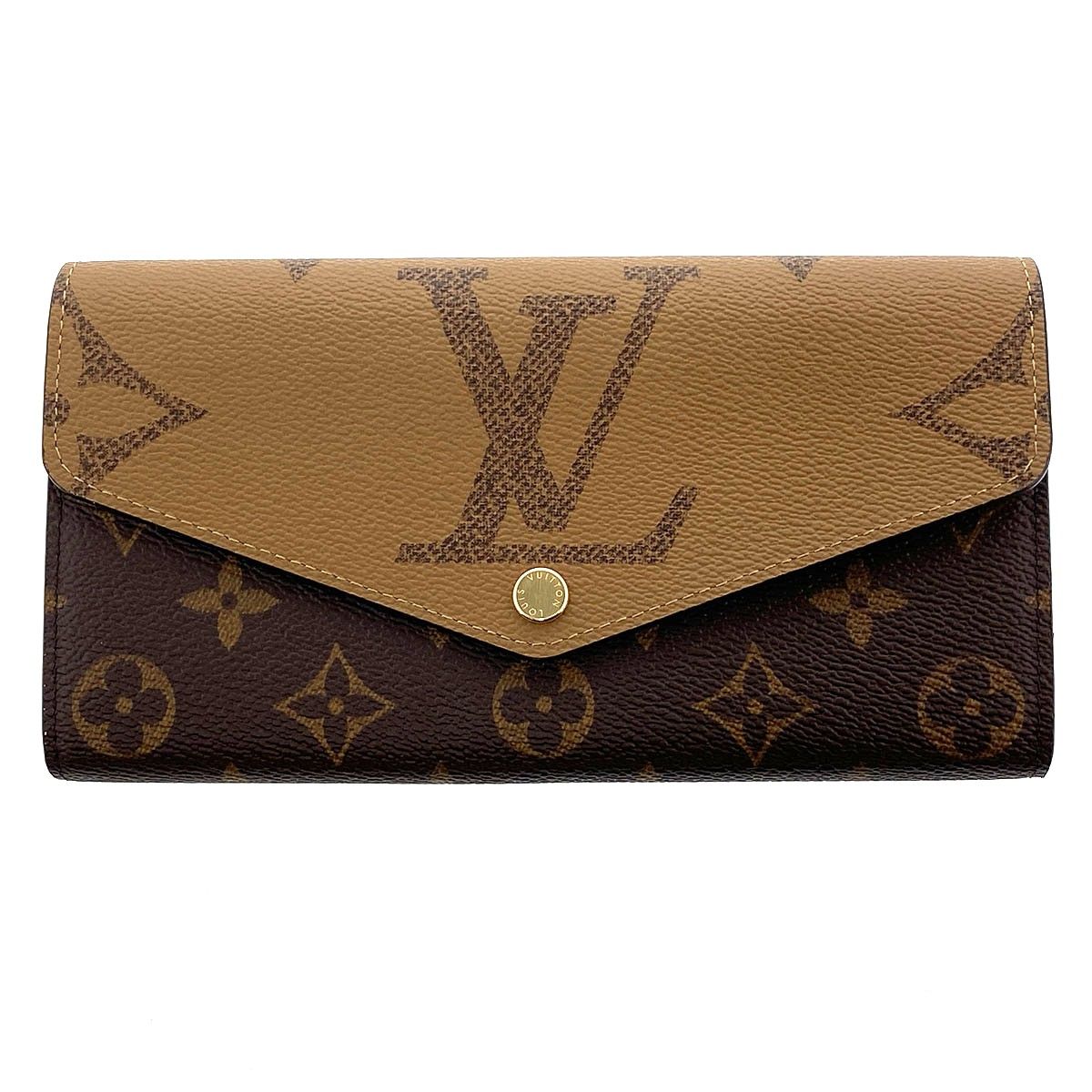 LOUIS VUITTON ルイ・ヴィトン ポルトフォイユ サラ 長財布 M80726 レディース モノグラムリバース ブラウン 中古 58,190円