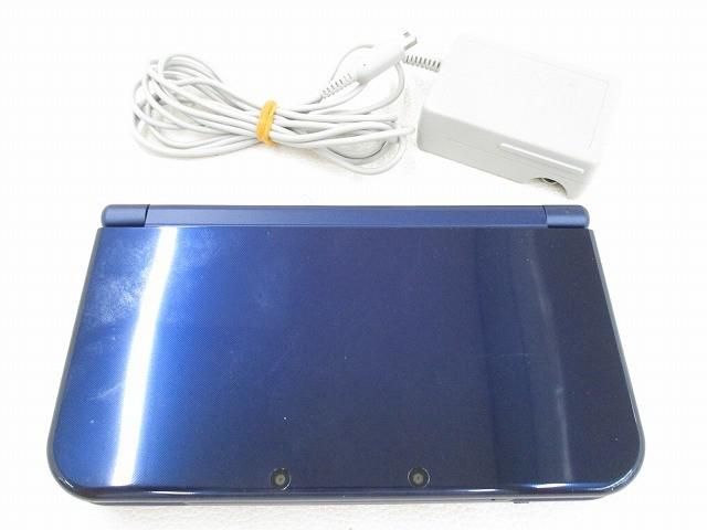 中古品 ゲーム New ニンテンドー3DS LL 本体 RED-001 メタリックブルー 動作品 本体のみ 充電器付き