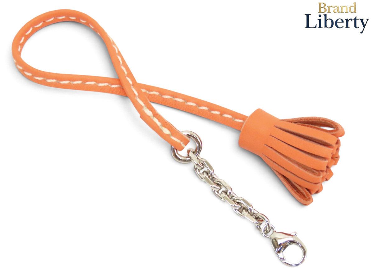 【未使用】エルメス HERMES カルメン チータ プティ ポンポン 17 ブックマーク しおり チャーム バッグチャーム キーホルダー クレヴェット ピンク アニューミロ 061250CK-L5