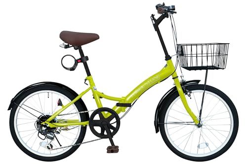 ☆新品☆THREE STONE 折りたたみ自転車 自転車 20インチ シマノ6段ギア カゴ ライト カギ付き P-008(荷台なし)/P-008C(荷台付き) | 【15年以上の販売実績あり。毎日のちょい乗りにちょうどいい自転車】 ミニベロ 折り畳み自転車 折