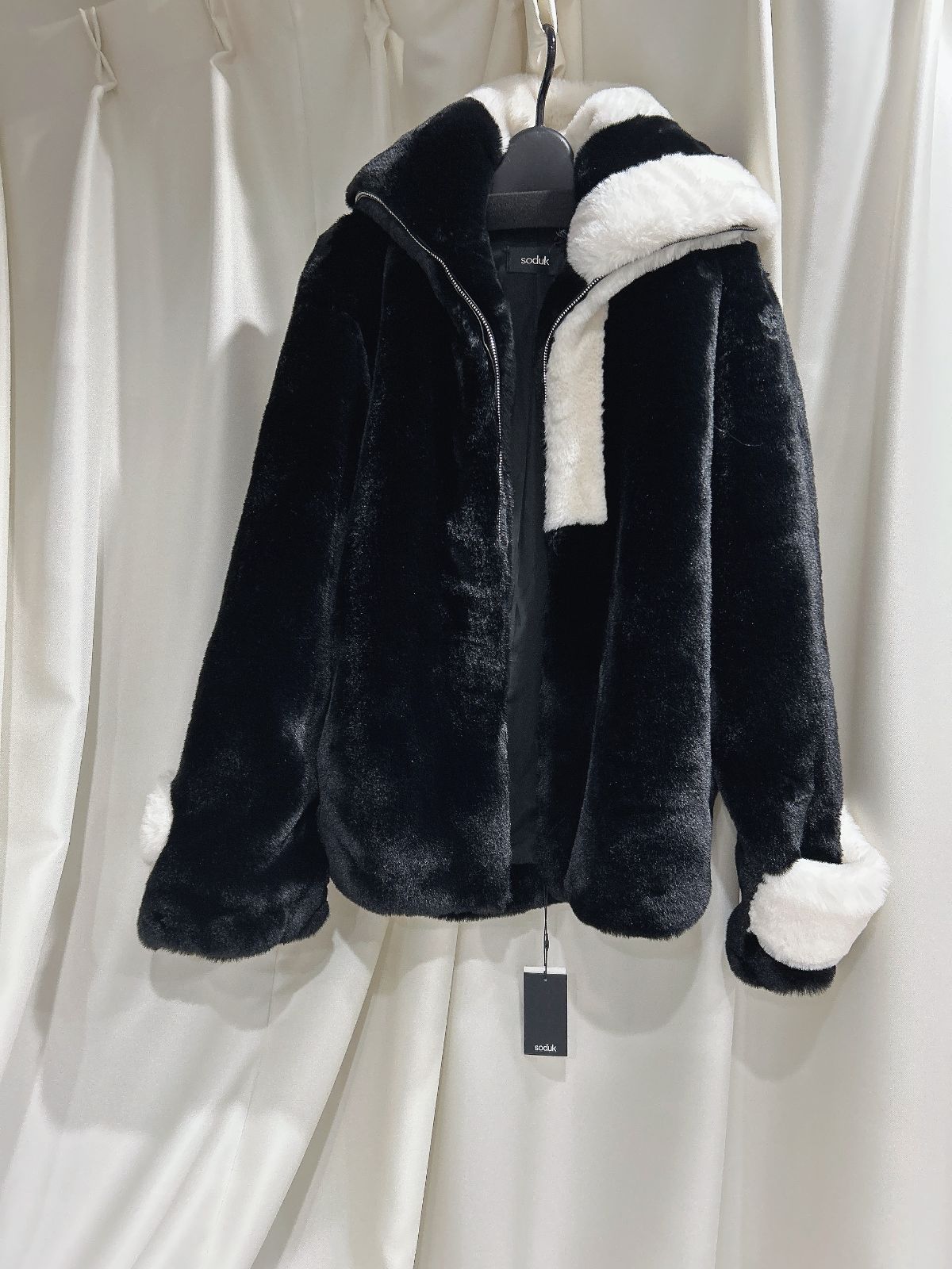 新品未使用 SODUK FAKE FUR JACKET スドーク フェイクファー ジャケット