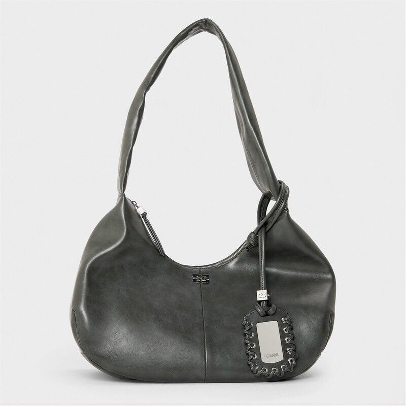 ガニー レディース バッグ ハンドバッグ GANNI Bou Hobo Shoulder Bag Steal Grey グレー 64,790円