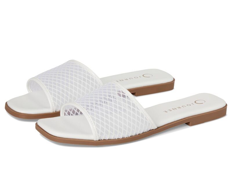 ジュルネ コレクション レディース シューズ サンダル Journee Collection Breckley White ホワイト