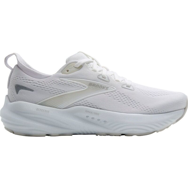 ブルックス レディース シューズ スニーカー Brooks Glycerin 22 Wide Shoe Womens WhiteWhiteGrey ホワイト