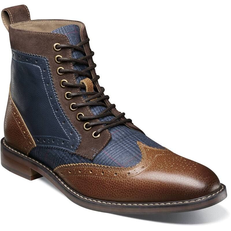 ステイシーアダムス メンズ シューズ ブーツ・レインブーツ ウィングチップ アンクル レース Stacy Adams Finnegan Mens Wingtip LaceUp Ankle Boots 33,020円