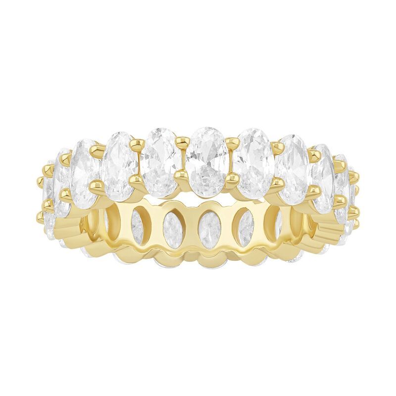 プリムローズ レディース アクセサリー リング PRIMROSE Oval Cubic Zirconia Eternity Band Ringold Tone ゴールド