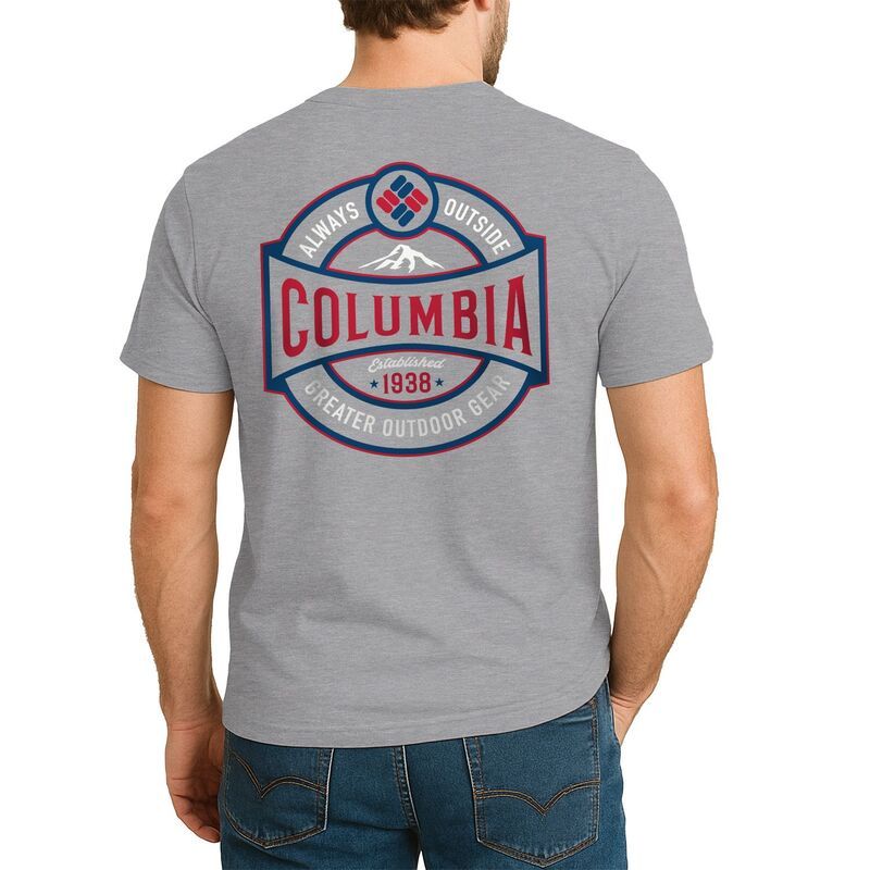 コロンビア メンズ トップス Tシャツ グラフィック Mens Columbia Graphic Tee Gray 1938 グレー