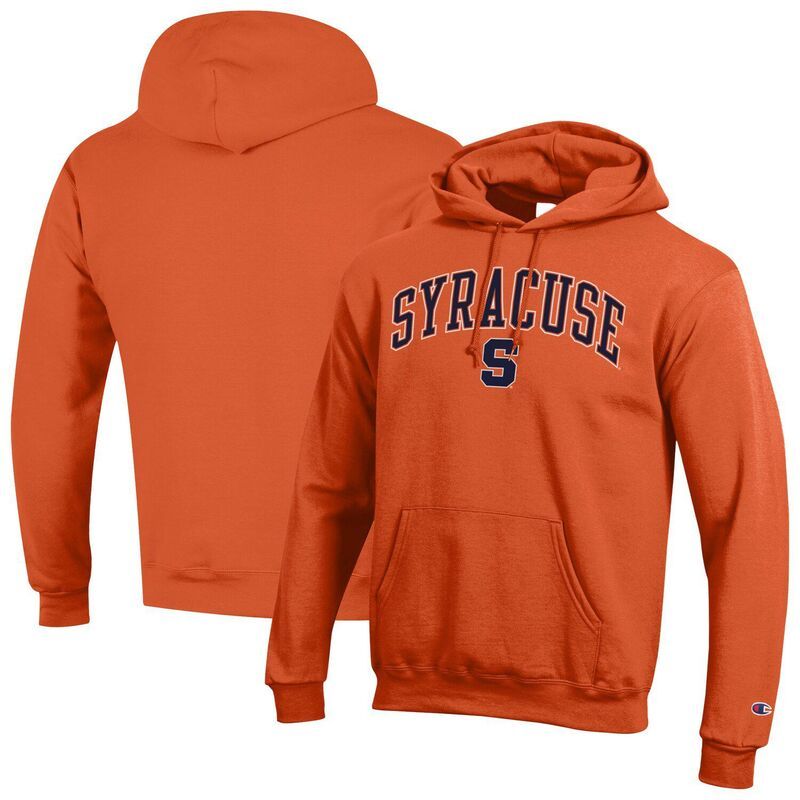 チャンピオン メンズ トップス Tシャツ ロゴ パーカー MensChampion Orange Syracuse Orange Arch Over Logo Pullover Hoodie Syr