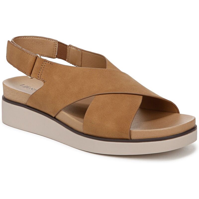 ライフストライド レディース シューズ サンダル LifeStride Georgina Womenslingback Sandals Dark Tan タン