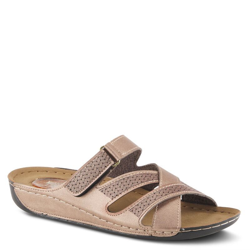 フレクサス レディース シューズ サンダル Flexus by Spring Step Karl Womenslide Sandals Bronze