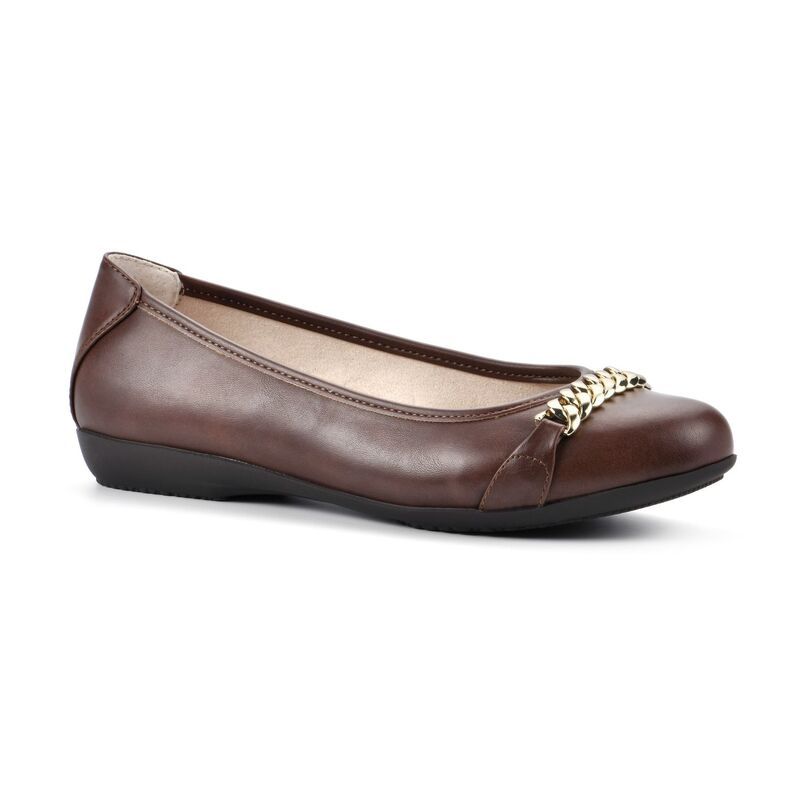 クリフバイホワイトマウンテン レディース シューズ サンダル Cliffs by White Mountain Charmed Womens Ballet Flats Brown Smooth ブラウ 12,236円