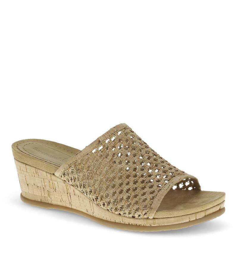 ベアトラップス レディース シューズ サンダル Baretraps Flossey Womens Wedge Sandals Natural Cork