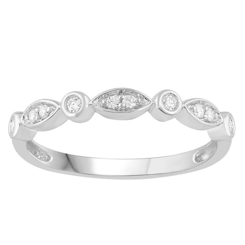 アンブランデッド レディース アクセサリー リング Unbranded 10k Gold 110 CaratW Diamond Stackable Band Ring White ホワイト