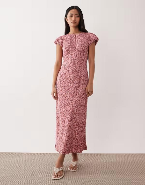 ノーバディーズ チャイルド レディース トップス ワンピース フラワー柄 ミディ キャップ フラワー Nobodys Child Willow cap sleeve midi dress delica 26,864円
