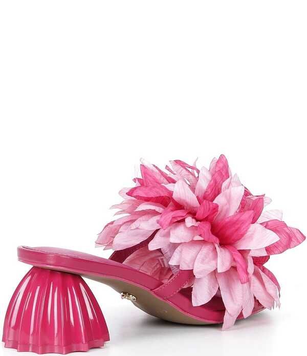 セシリア ニューヨーク レディース シューズ サンダル Cecelia New York Dahlia Flower Ornament Banded Slide Sandals Magenta Mul