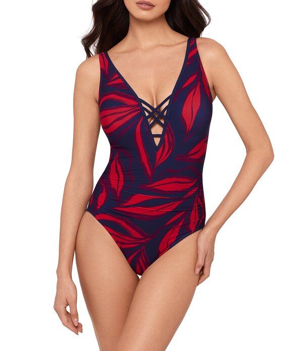 マジックスーツ レディース トップス ワンピース レース Magicsuit Rossobleu Ally LaceUplunge One Piece Swimsuit Multi マルチカラー