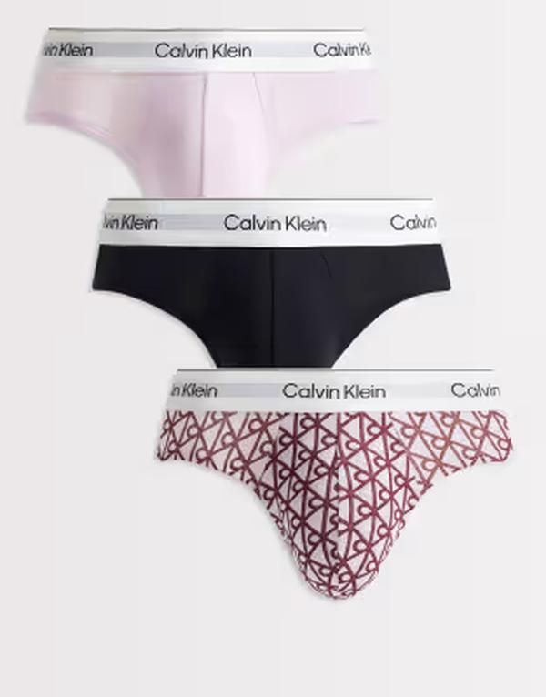 カルバンクライン メンズ アンダーウェア トランクス プリント コットン Calvin Klein Icon Cotton Stretch 3 pack hipster briefsblackprin 10,991円