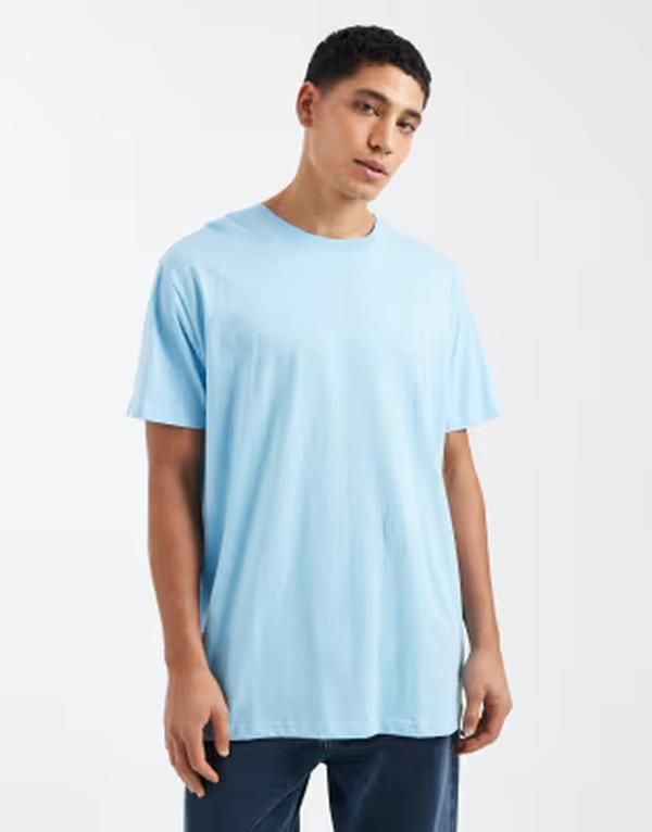 ブレーブソウル メンズ トップス Tシャツ クルーネック Brave Soul oversized crew neck Tshirt in sky BLUE ブルー 7,184円