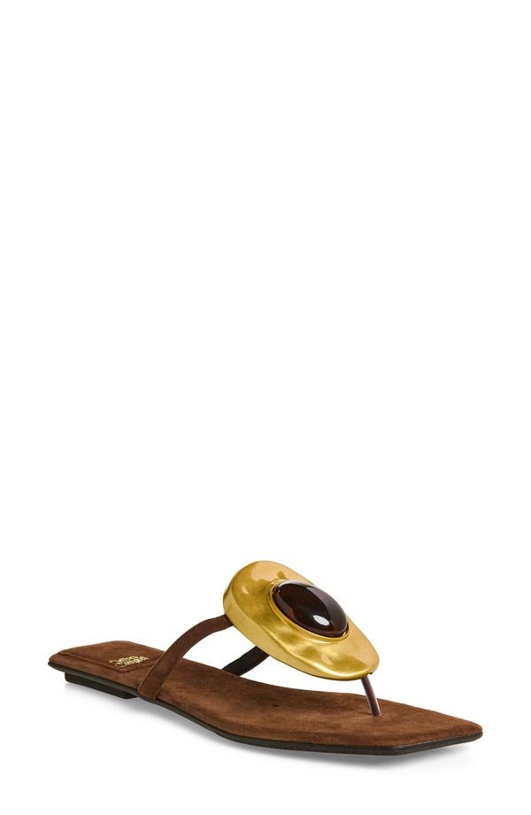 ジェフリー キャンベル レディース シューズ サンダル Jeffrey Campbell Bazaar Flip Flop Brown Suede Combo ブラウン
