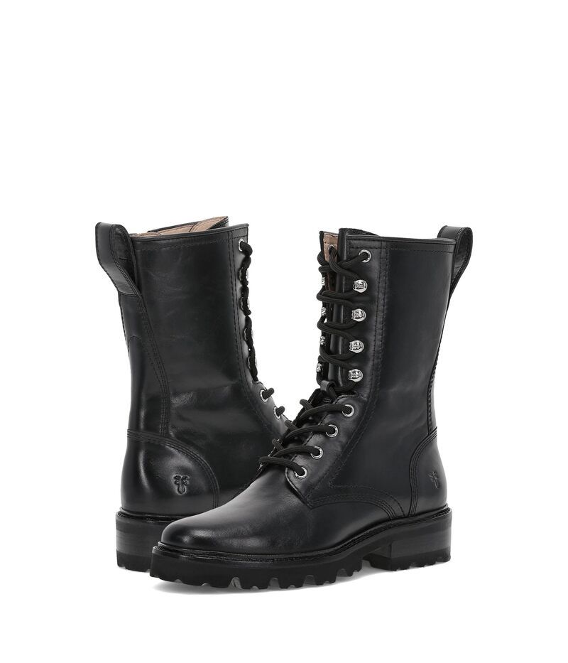 フライ レディース シューズ ブーツ・レインブーツ Frye Olivia Combat Black ブラック 46,680円