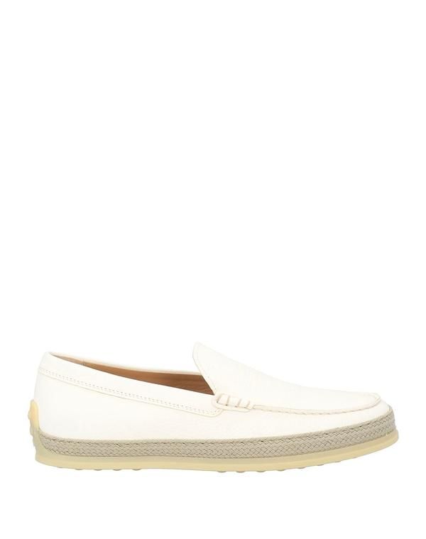 トッズ メンズ シューズ スリッポン・ローファー TODS モカシン White ホワイト